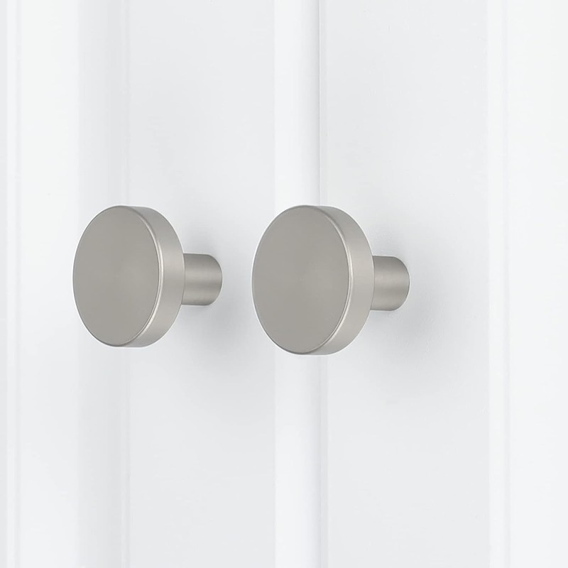 LONTAN Pack of 4 Cabinet Knobs, Stainless Steel Furniture Knobs,