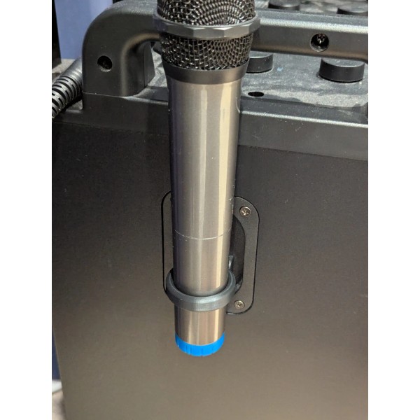 Unbranded Moukey MTs10-2 Karaoke replacement microphone holder-Round Version, Black, QTY=2