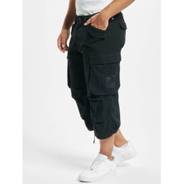 Brandit Mens Industry Vintage 3/4 Shorts, Black, L UK