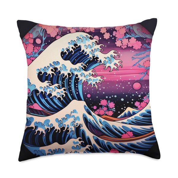 Wave Bloom Vibes Artistry Vibrant Colors Sakura's Embrace Japanese's Wave