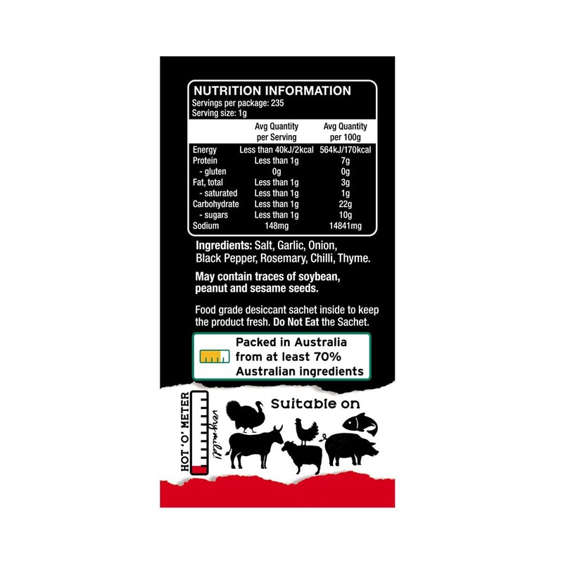 Grill Society Roast-tacular BBQ Rub, 235g – Ideal for Lamb,