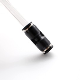 SRJQXH Air Hose 8 mm Outer x 5 mm Inside, 5 m Transparent Compressed Air Hose with 8 mm Pneumatic Connector, Pneumatic Hose is Suitable for Pneumatic Devices and Air Compressor