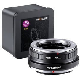 K&F Concept Lens Mount Adapter QBM-NIK Z Manual Focus Compatible with Rollei SL35 (QBM) Lens to Nikon Z Mount Camera Body