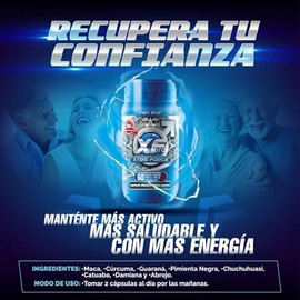 XTRAFORCE FOR MEN | Ingredientes Naturales | Multivitaminico hombre | Salud de Próstata Sana | Desinflama | Maca, Prostata | Cápsulas (20)