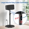 Upgraded Height Adjustable Floor Speaker Stand for Sonos Five &