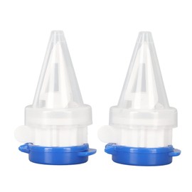 2pcs Portable Drink Deflector Box with Lid, 2pcs Milk Carton Pourer for Easy Drink Splitting and Extension Ergonomic Design for Home Kitchen, Keeps Debris Away