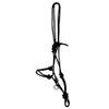 AMKA Knotted Halter with Rings Black Size Pony for Training,
