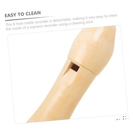 Kisangel Soprano Recorder for Beginners Durable Wood Clarinet Instrument for Students Music Lessons Home Practice Safe Reliable Wind Instrument