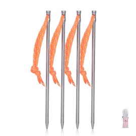 Boundless Voyage 4/8/12PCS Titanium Alloy Lightweight Camping Tent Stakes Pegs Nail Portable Tent Accessories Pegs Ti4005P