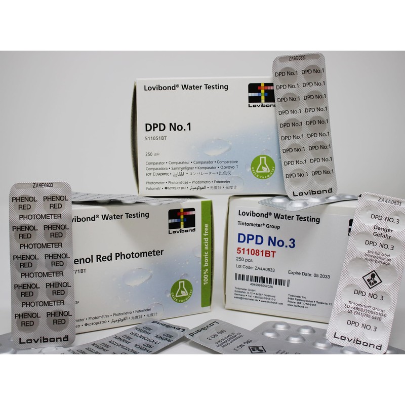 Lovibond DPD No.1, DPD No.3 & pH 250 Tablets Pack