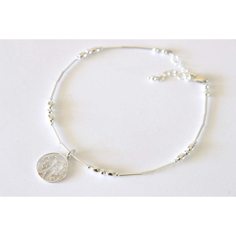 Anklet Willow Tree Sterling Silver Beach Gift Willowy