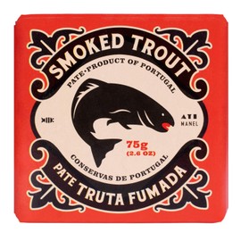 Portuguese Smoked Trout Pate | B Vitamins, Omega-3 | Tinned Seafood by Ati Manel | 1 x 75g Cans