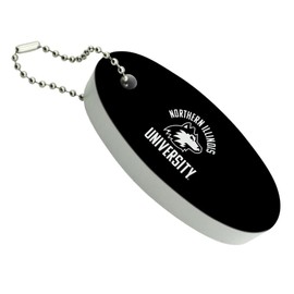 GRAPHICS & MORE Northern Illinois University Huskies Floating Keychain Oval Foam Fishing Boat Buoy Key Float