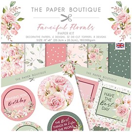 The Paper Boutique - Fanciful Florals - Paper Kit, Multicoloured,8 x 8 inches,PB1875
