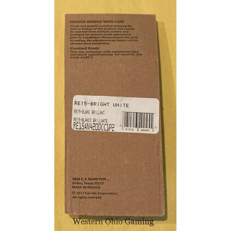 Daltile Restore Bright White 2" x 2" In Radius Bullnose