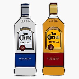 Silver & Gold Jose Cuervo Sticker Outdoor Rated Vinyl Sticker Decal for Windows, Bumpers, Laptops or Crafts 5"