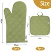 Win Change Oven Mitts and Pot Holders Sets,6 Pcs Oven