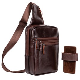 Ariscobull Tactical Sling Bag for Men - Concealed Carry Bag for Men - Small Tactical Backpack - Mens Fanny Pack Crossbody - Mini Backpack (Coffe)