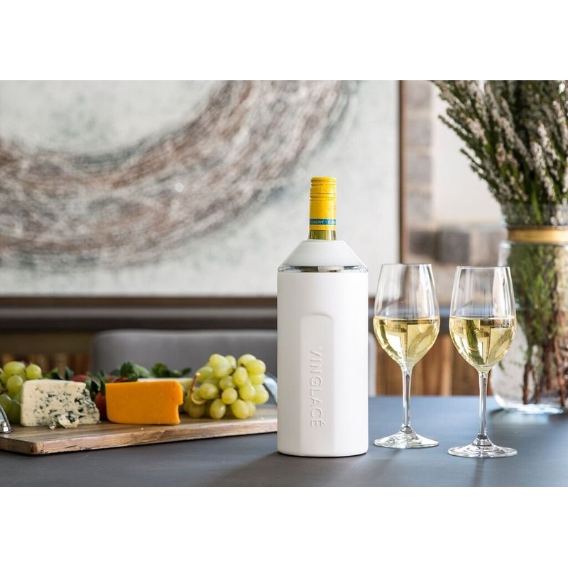 Vinglacé Wine Bottle Chiller- Portable Champagne Insulator- Stainless Steel Wine