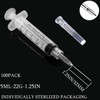 DM YOSLEB 100 Pack 5ml/cc Plastic Luer Lock Syringa with