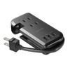 Sanwa Supply TAP-MCU3BK Retractable Mobile Tap (3 ACs, 1 Type-C