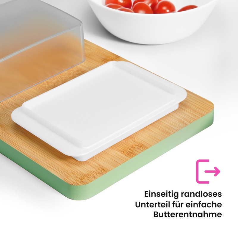 homeXpert Butterbox aus Kunststoff, weiß