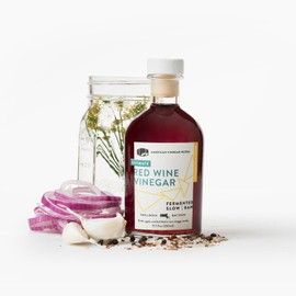 American Vinegar Works - Organic Extra Virgin Olive Oil & Red Wine Vinegar - 8.5oz of Red Wine Vinegar and 16.9oz of EVOO - Perfect ratio for Salad Dressing, Marinades, and More! Great Gift Giving