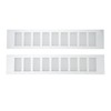 2 Pcs Air Vent Ventilation Grille Aluminium Alloy Rectangular Vent
