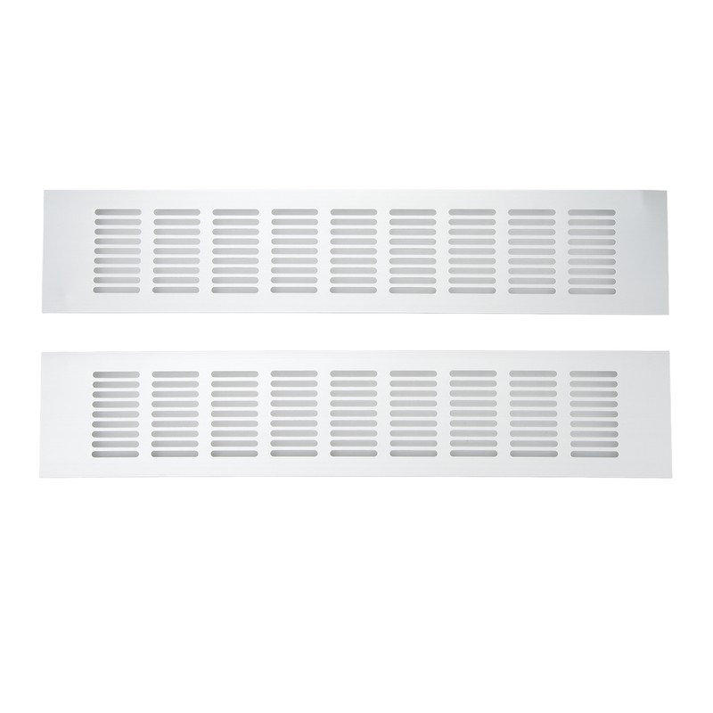 2 Pcs Air Vent Ventilation Grille Aluminium Alloy Rectangular Vent