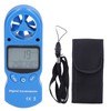 3V Digital Anemometer Multipurpose Handheld Wind Speed Meter Blue Temperature