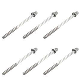 sourcing map Drum Tension Rods 24mm x 90mm for Bass Drum Hardware Parts Accessory Pack of 6