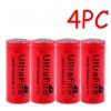 UltraFire 4pcs 26650 Battery UltraFire Rechargeable 3.7V Flat Top Batteries