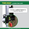 Powerfields Two-Way Lockable Livestock Gate Latch for Farms, Pet Cages,