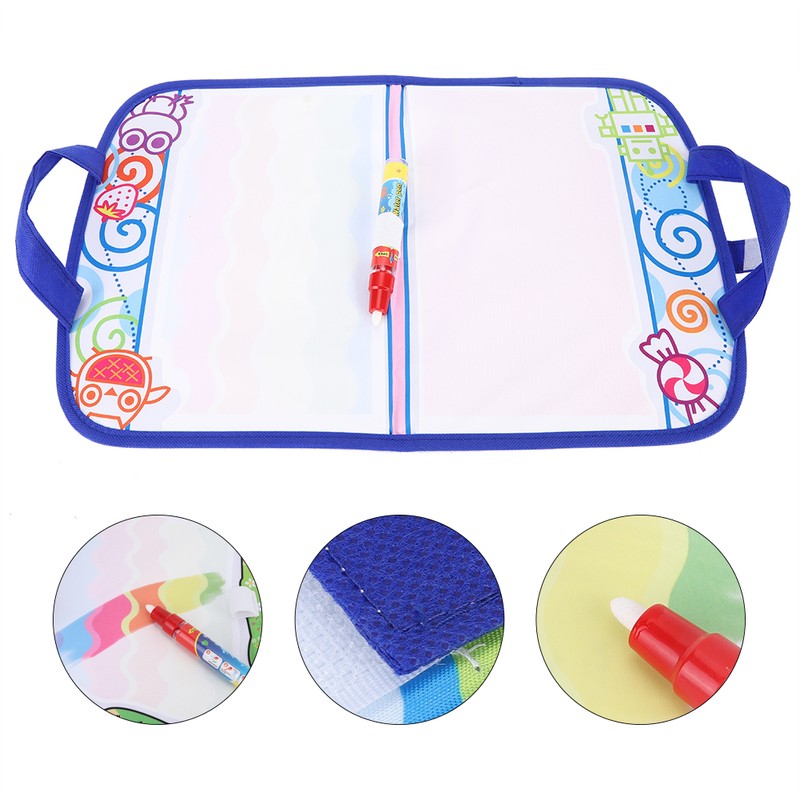 Water Drawing Cloth Water Drawing Blanket Handbag with Pen Doodle