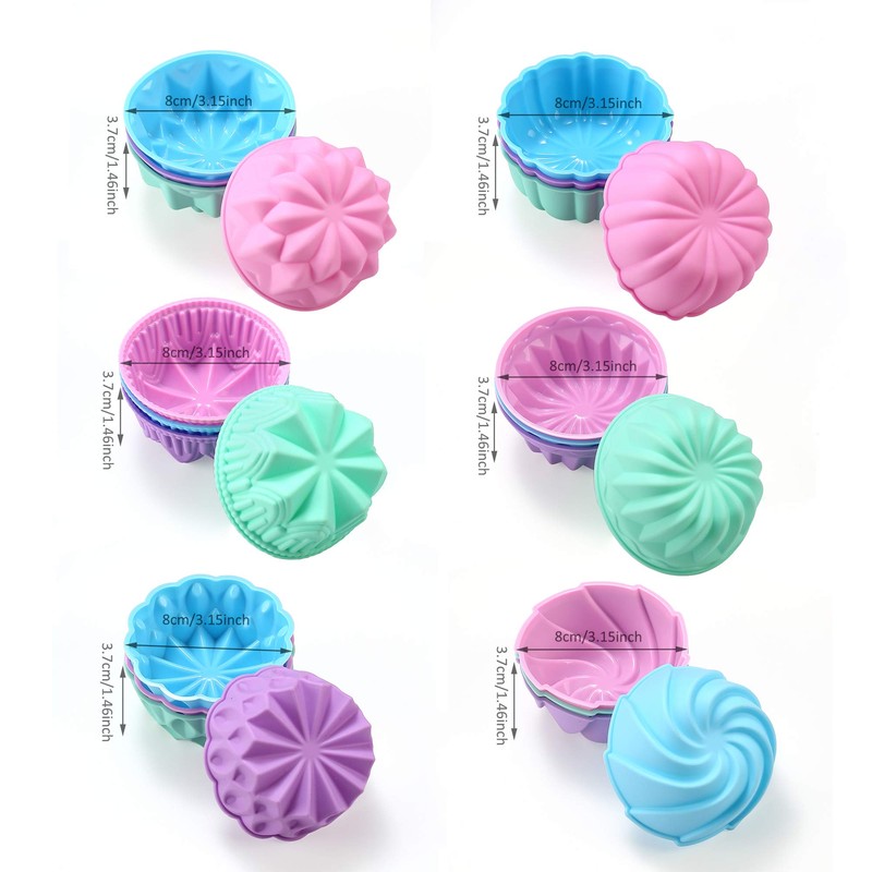 To encounter Silicone Cupcake Baking Cups, Food Grade Non-Stick Muffin