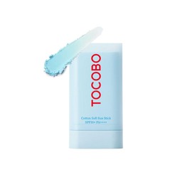 TOCOBO [TOCOBO] Barra solar suave de algodón SPF50+ PA+++ 0.67 onzas / 0.67 oz | Ingredientes naturales, antisebo, sensación mate suave | EWG Green + sin PEG, barra solar vegana coreana para la cara