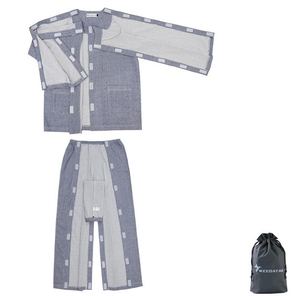 WEEOATAR Nursing Pajamas, Velcro Care Pajamas, All Year, Long Sleeve,