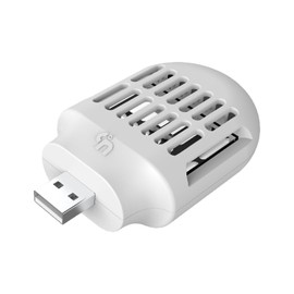 USB Mosquito Repeller Device, Portable Electric Mosquito Repellent Indoor Outdoor Use, for Home Bedroom Living Room Office Camping Travel (White)