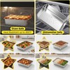 Dyrfolm 12 Pcs 9 x 6 Inch Stainless Steel Loaf