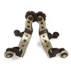 AJ Tack Wholesale Infant Antique Brown Stars Cutout Spurs