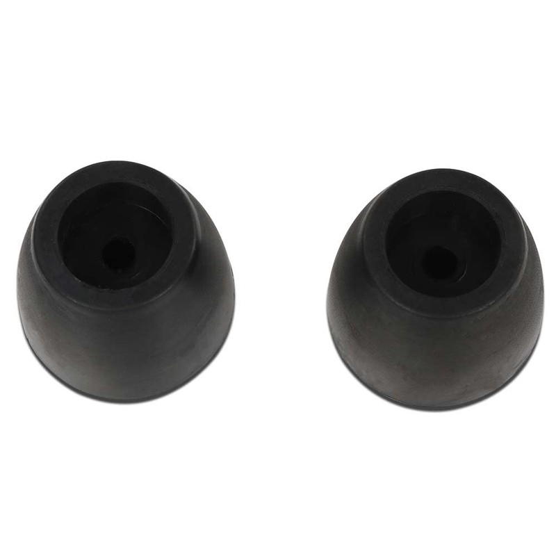 G-PLUS Black 2" Ramp Door Rubber Bumpers Stop Cone Round