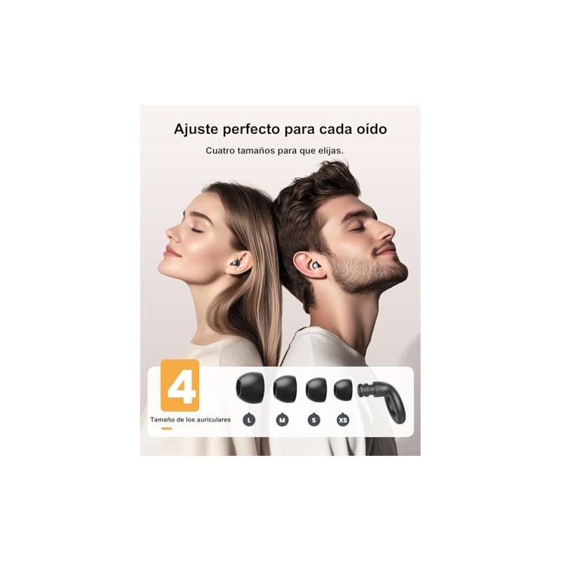 Tapones Auditivos para Dormir,Lavable y Reutilizable,Reducción de Ruido 30 dB,Tapones