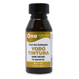 Arymar Iodine Tincture, YODO Tintura 2% Topical Solution for Minor Cuts, Scrapes, Burns, 1 Fl Oz