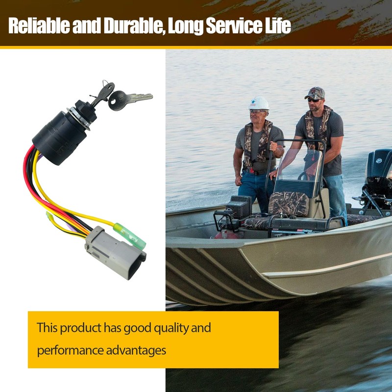 129572 Ignition Switch with Key Fit for Tracker Boats 3