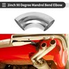 Motoforti 2 Pcs 90 Degree Mandrel Bend Elbow Car Modified