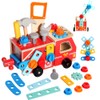 SGZIOO Workbench Children from 2 Years, Tool Box Children, Wooden