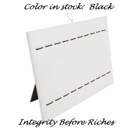 IntegrityBeforeRiches Black Velvet Padded Bracelet Jewelry Watch Display Pad Insert w/Easel