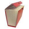 Cathedral Products 21 Pocket Cardboard Expanding File Case - Red