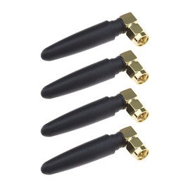 VGOL 4Pcs 2.4Ghz WiFi Bluetooth Antenna RP SMA Male Dual-Band WiFi Antenna Fit for 2400-2500MHz Wireless Modules Waterproof Bluetooth Antenna Glue Copper