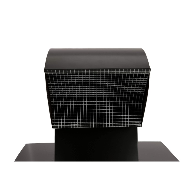 Goose Neck Painted Exhaust Roof Vent with Extension (6 Inch,